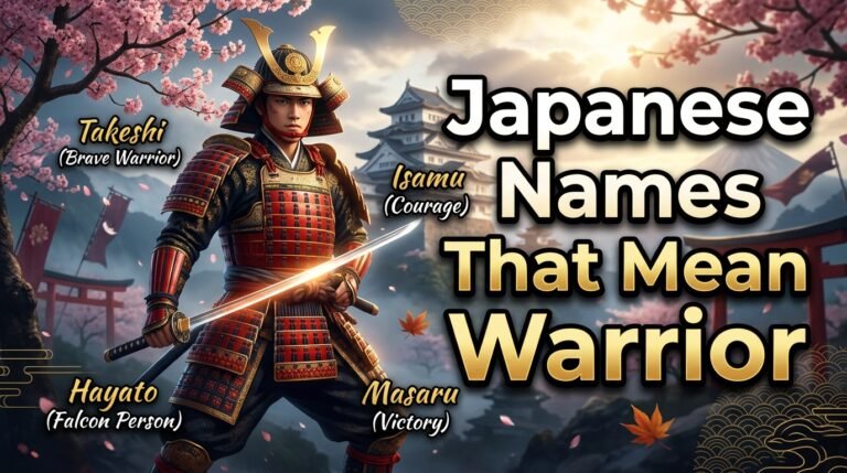 japanese names that mean warrior