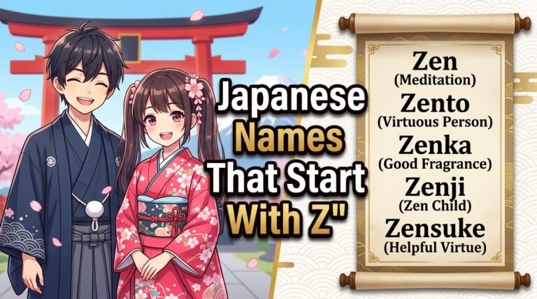 japanese names that start with z