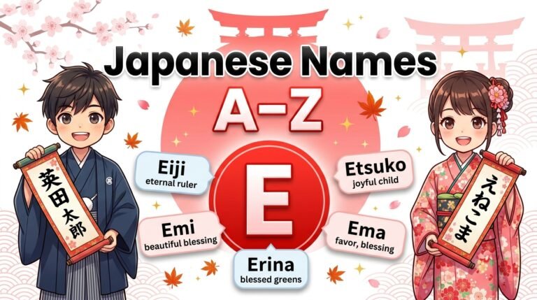 japanese names that start with e