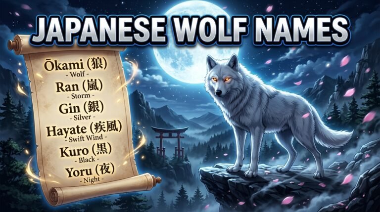 japanese wolf names