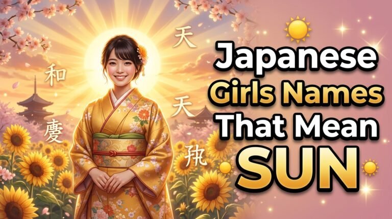 japanese girl names that mean sun