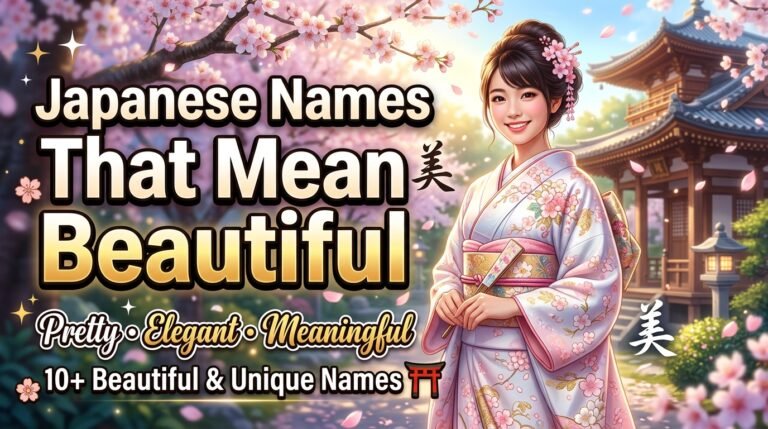 japanese names that mean beautiful