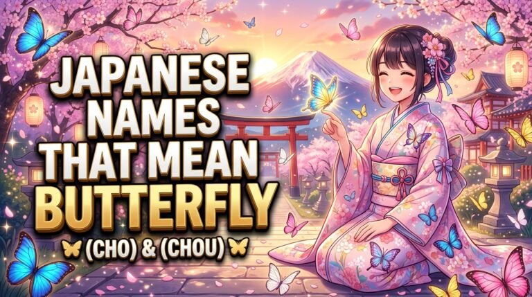 japanese name that means butterfly