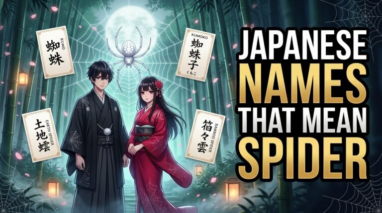 japanese names that mean spider