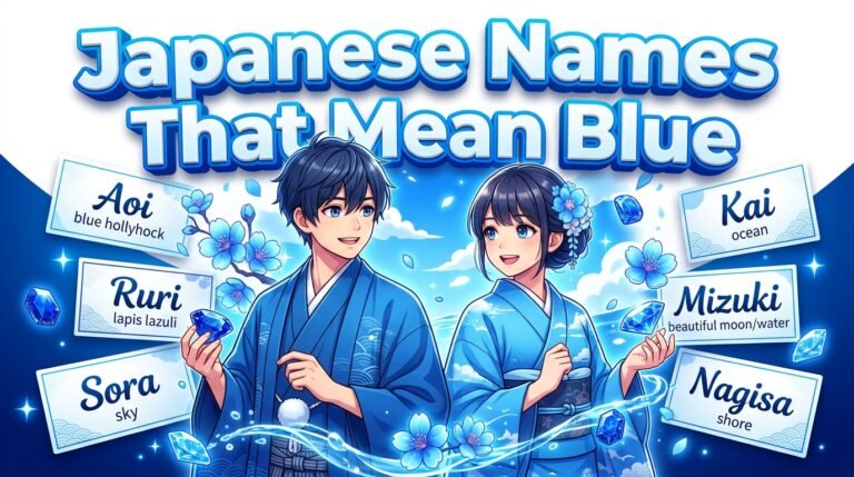 japanese names meaning blue