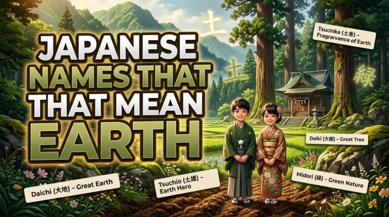 japanese names that mean earth