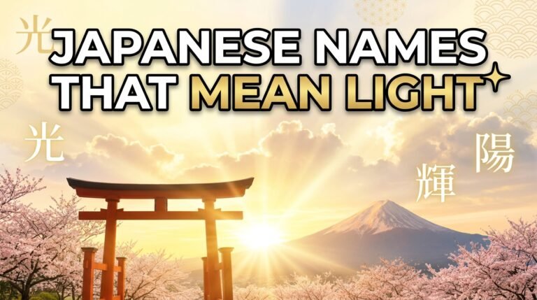 japanese names that mean light