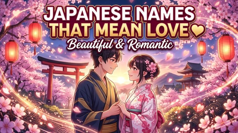 japanese names that mean love
