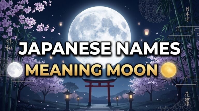 japanese last names meaning moon