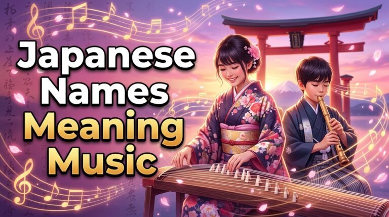 japanese names meaning music