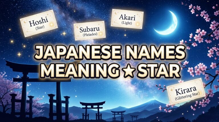 japanese names meaning star