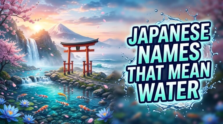 japanese names that mean water
