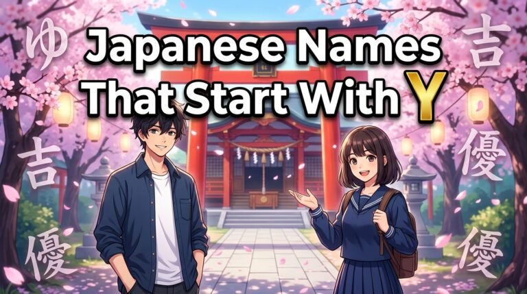 japanese names that start with y