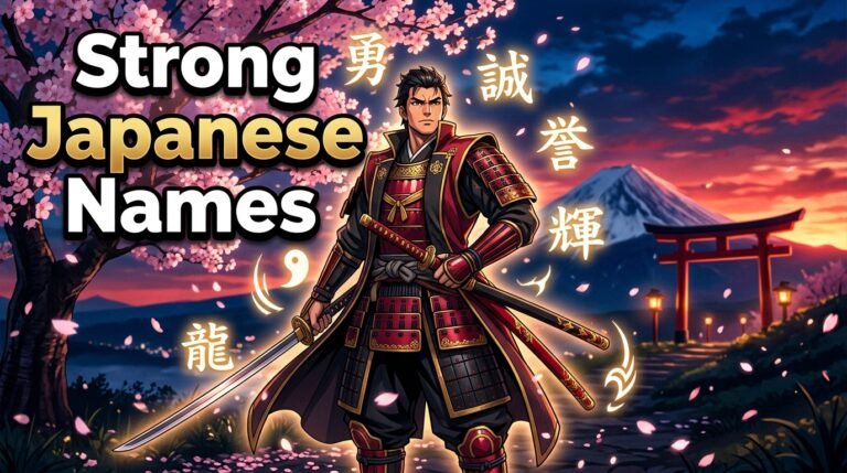 japanese names that mean strong