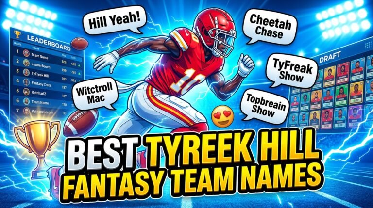 tyreek hill fantasy team names