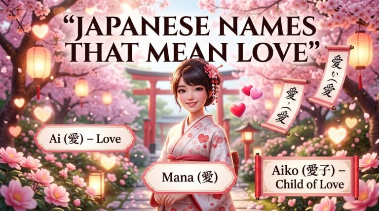 japanese names that mean love