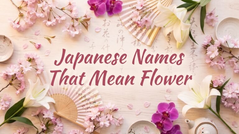 japanese names that mean flower