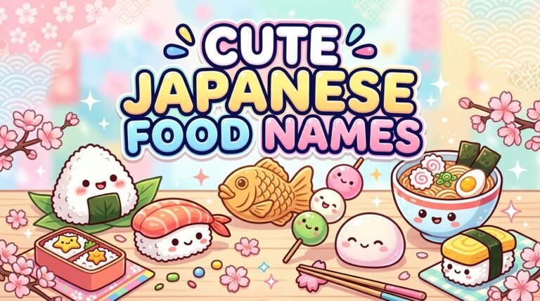 cute japanese food names