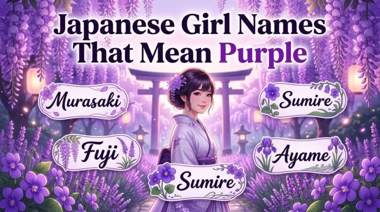 japanese girl names that mean purple