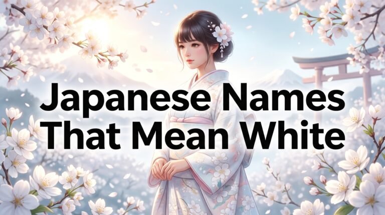 japanese names that mean white