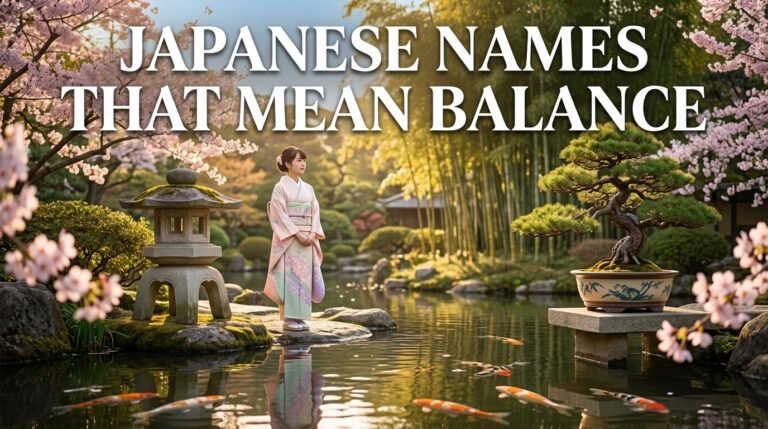 japanese names that mean balance