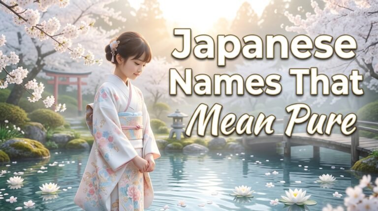 japanese names that mean pure