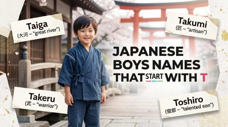japanese boy names that start with t