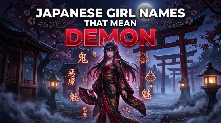 japanese girl names that mean demon
