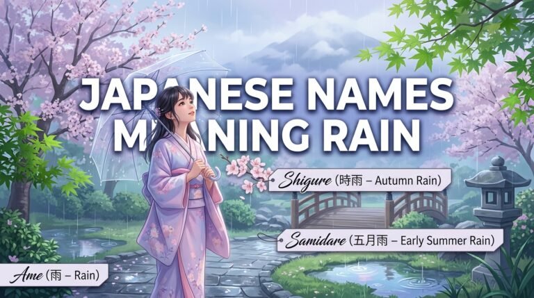 japanese names meaning rain