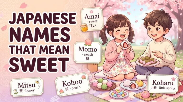 japanese names that mean sweet