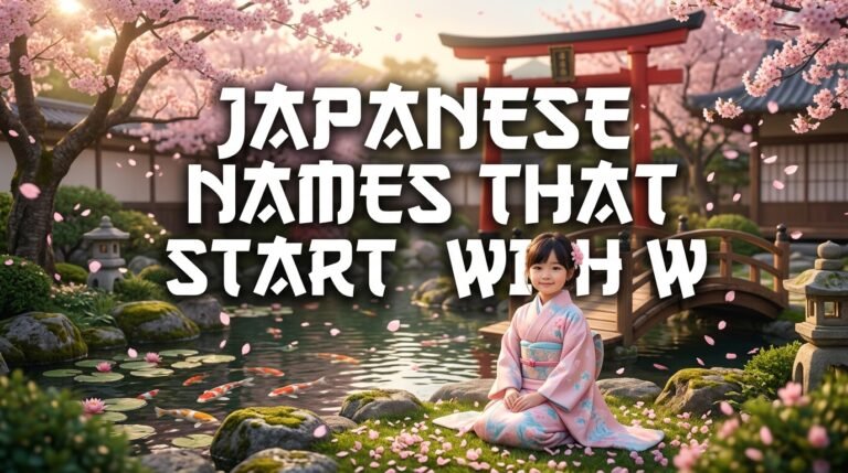 japanese names that start with w