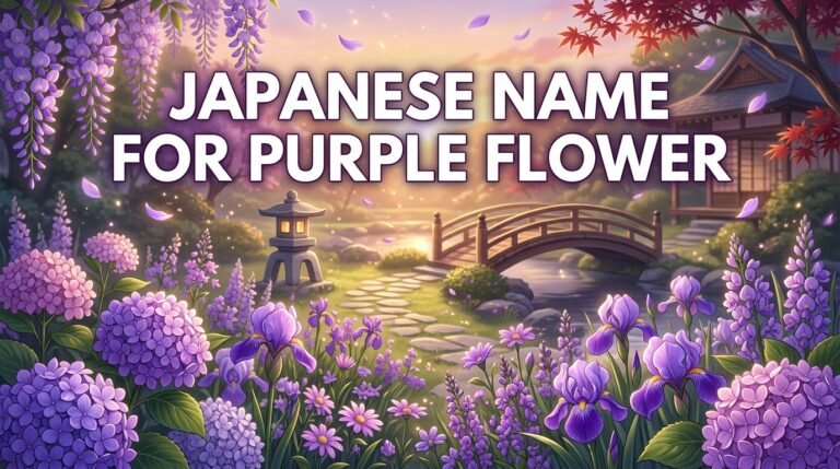 japanese name for purple flower