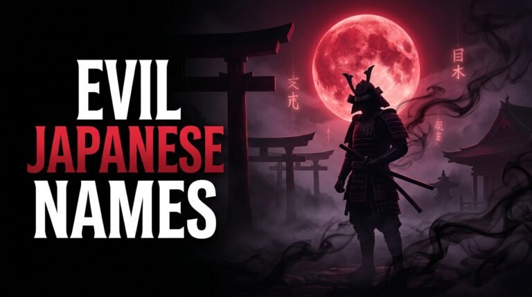 evil japanese names