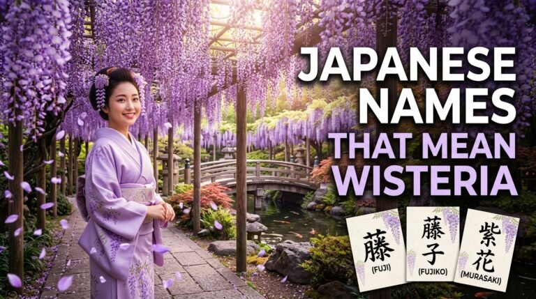 japanese names that mean wisteria