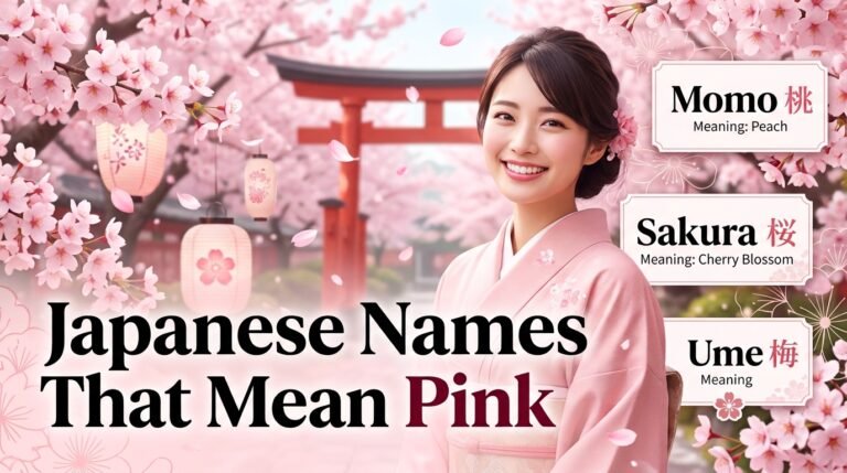 japanese names that mean pink