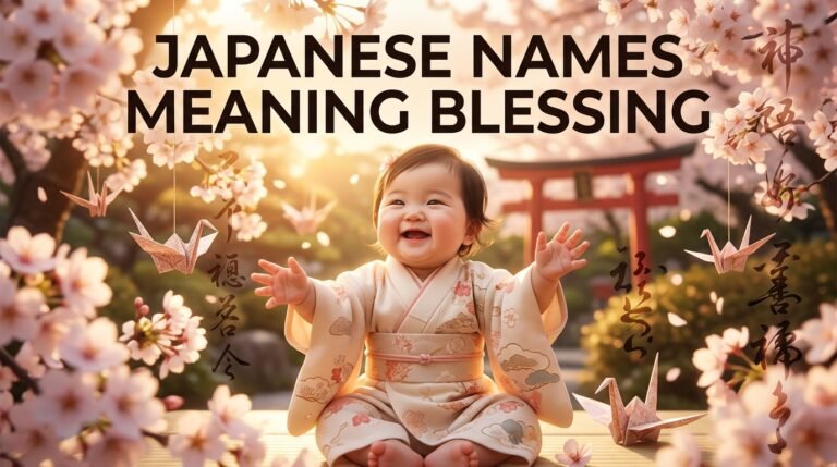 japanese names meaning blessing