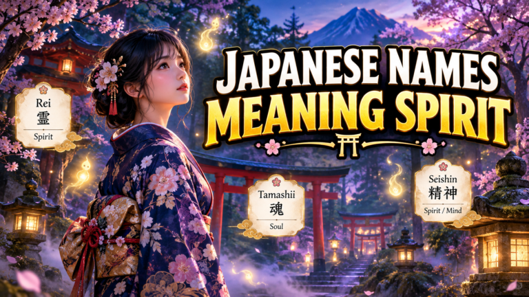 japanese names meaning spirit