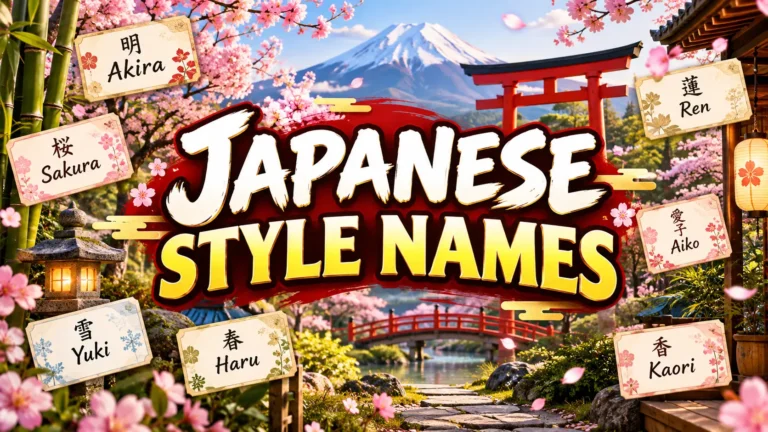 japanese style names
