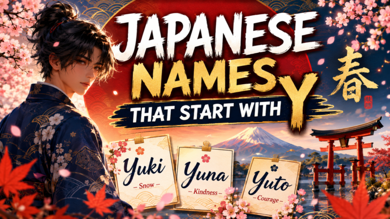 japanese names that start with y