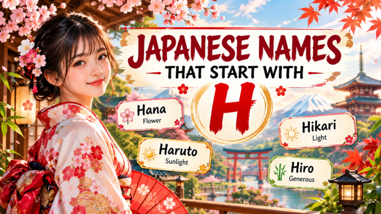 japanese names that start with h