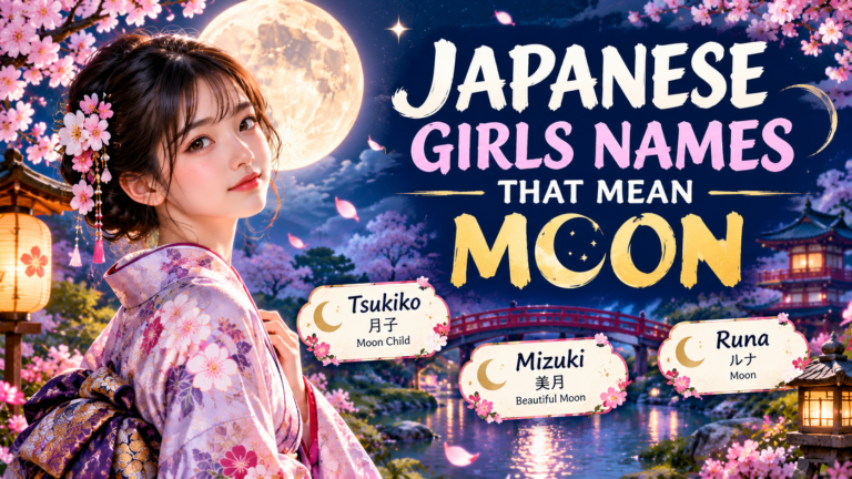 japanese girl names that mean moon