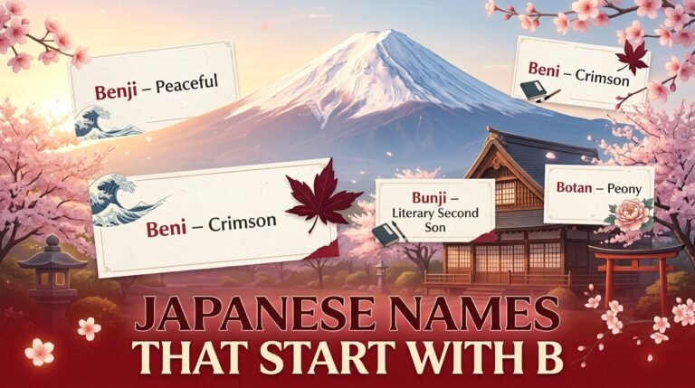japanese names that start with b
