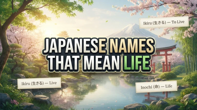 japanese names that mean life