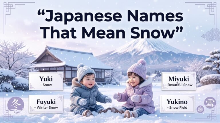 japanese names that mean snow