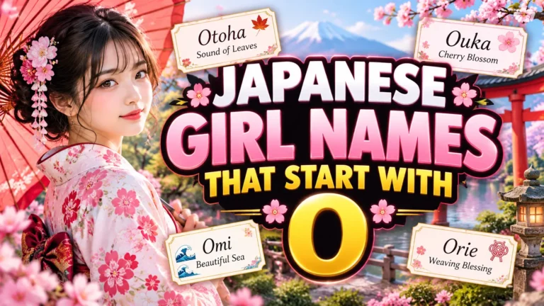 japanese girl names that start with o