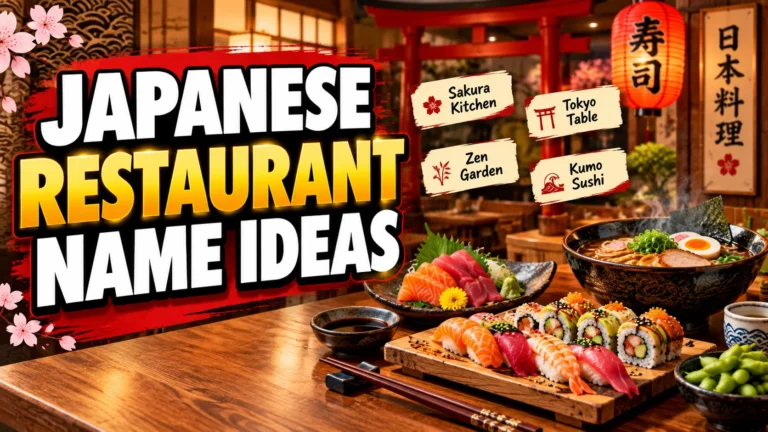 japanese restaurant name ideas